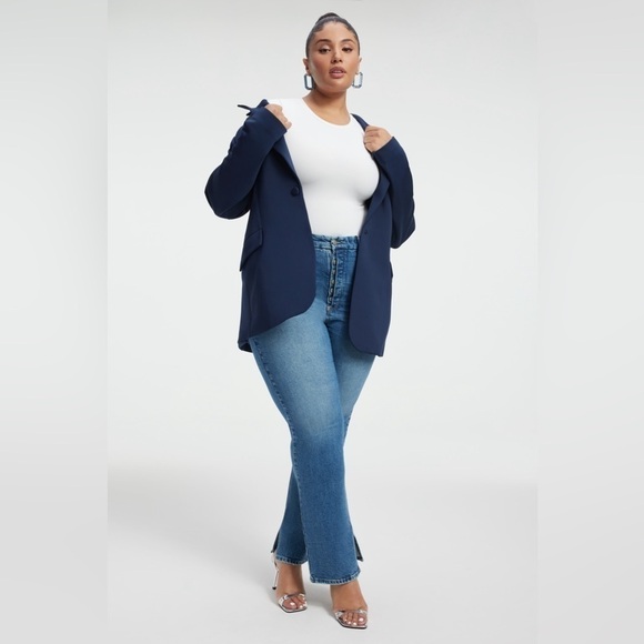 Good American Blue Straight Jeans 22 - Picture 2 of 16